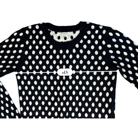 41 Hawthorn Stitch Fix Gideon Black White Polka Dot Modern Retro Sweater Small - Picture 5 of 9